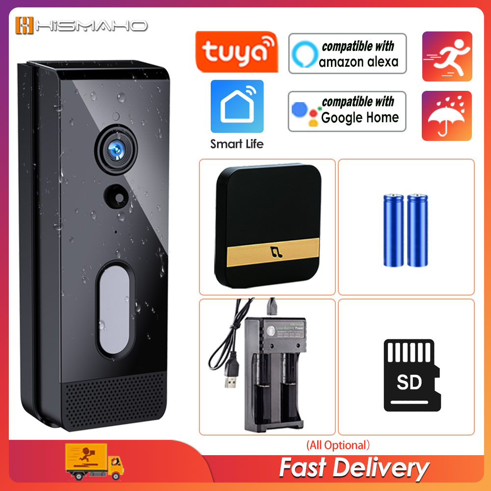 Smart Home Outdoor Camera - Caméra de sonnette WiFi Tuya extérieure
