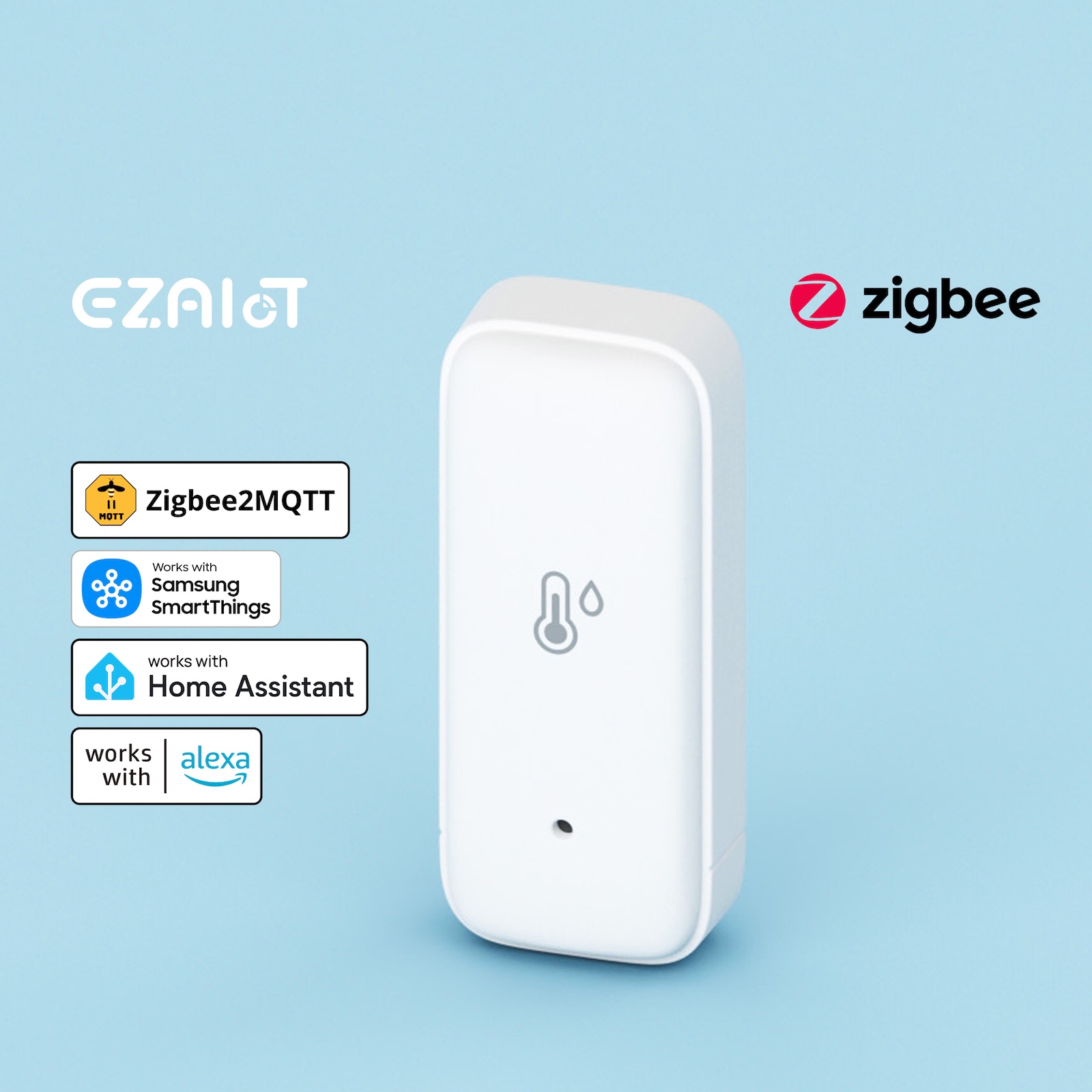 Smart Home Samsung - Capteur de température et d'humidité intelligent