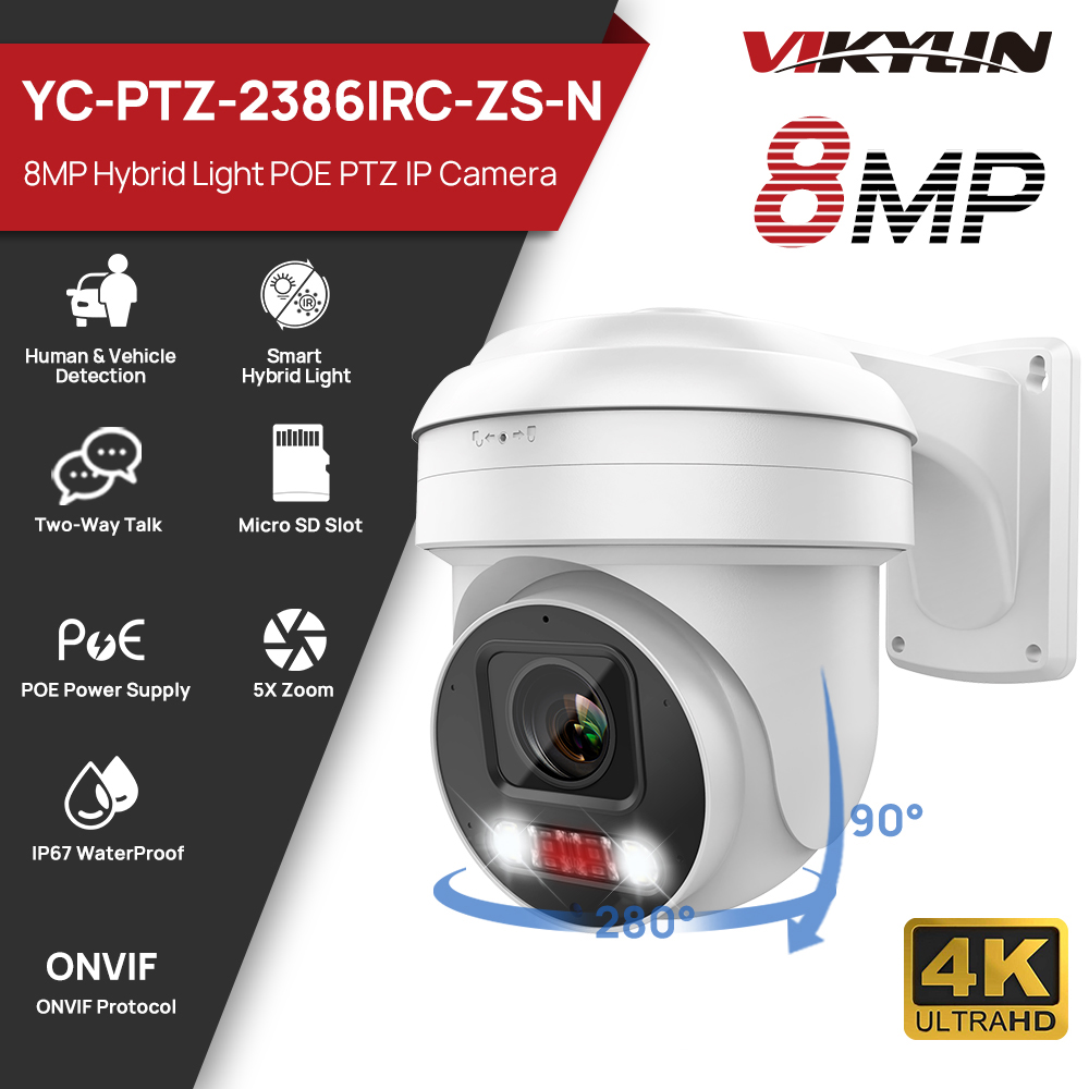 Smart Home Microsoft - Caméra IP Vikylin PTZ avec zoom