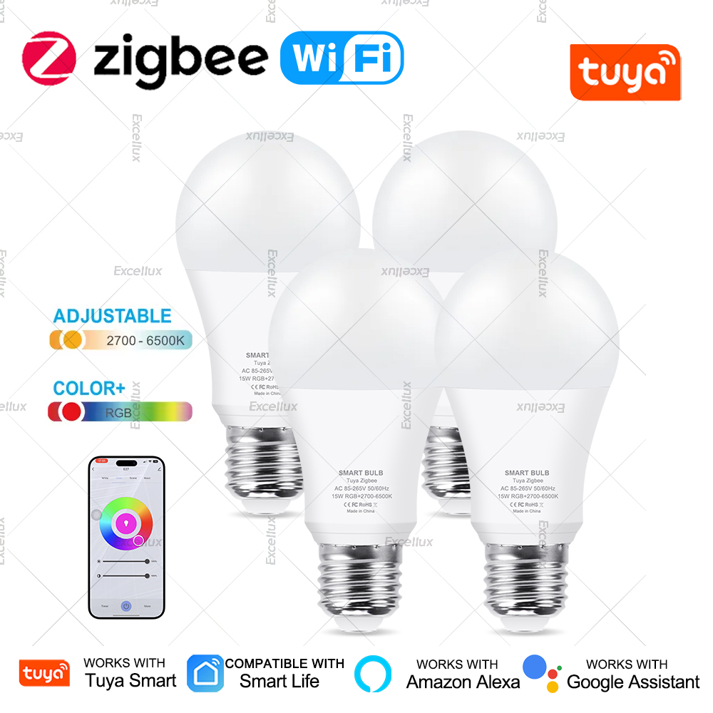 Smart Home Wifi Hub - Ampoules Led intelligentes Zigbee 18W 15W,