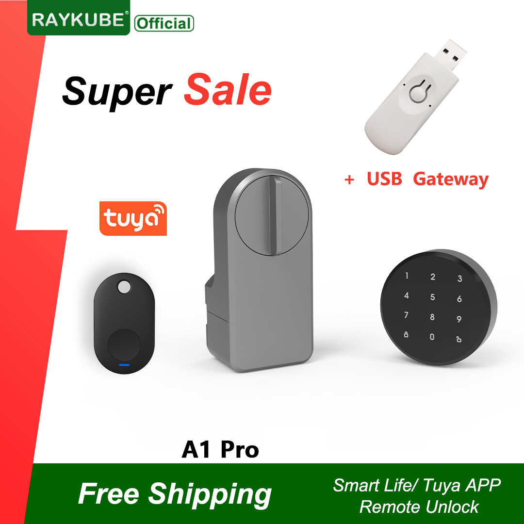 Smart Home Door Lock - RAYKUBE A1 Pro Tuya BEL ensemble