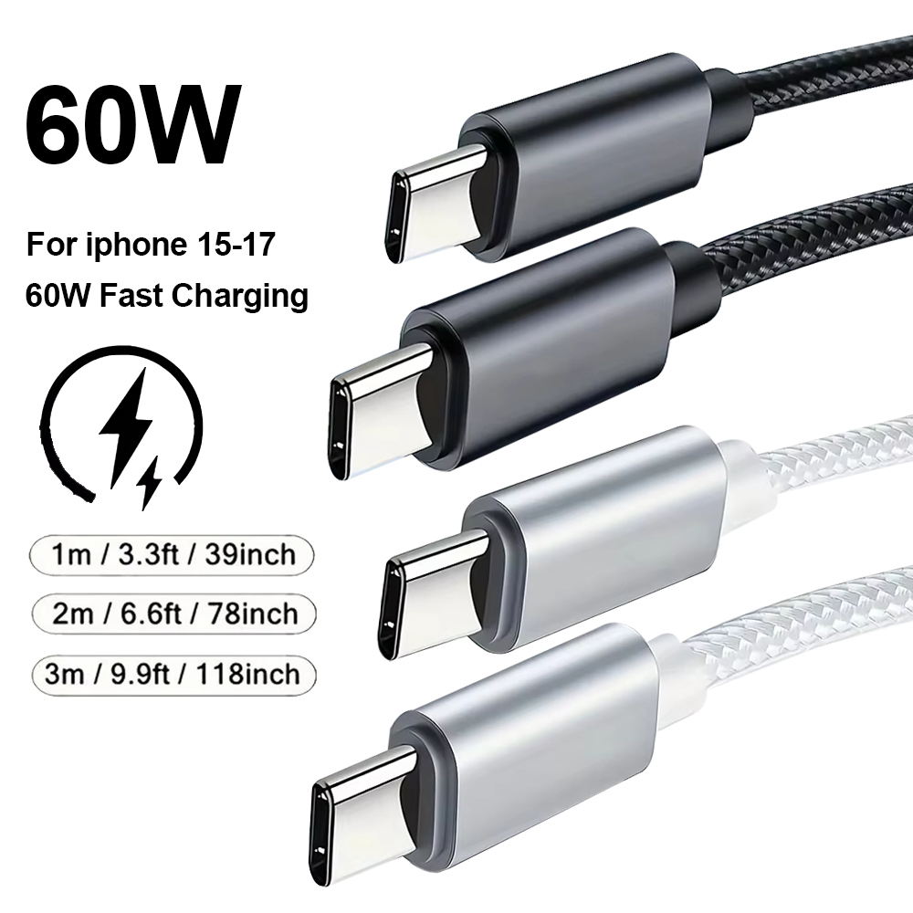 Smart Home Samsung - Câble USB-C tressé 60W 1M 2M