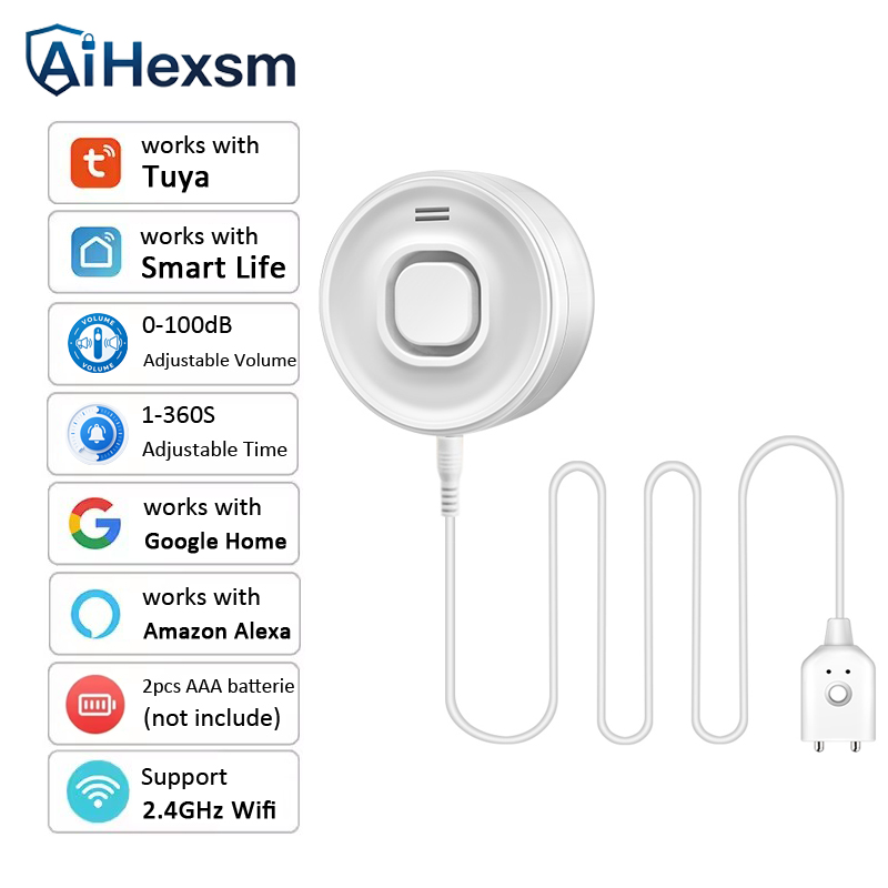 Smart Home Water Level Sensor - Détecteur de fuite d'eau 100DB, son