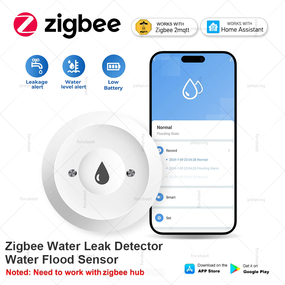Smart Home Water Level Sensor - Capteur de fuite d'eau intelligent Zigbee,