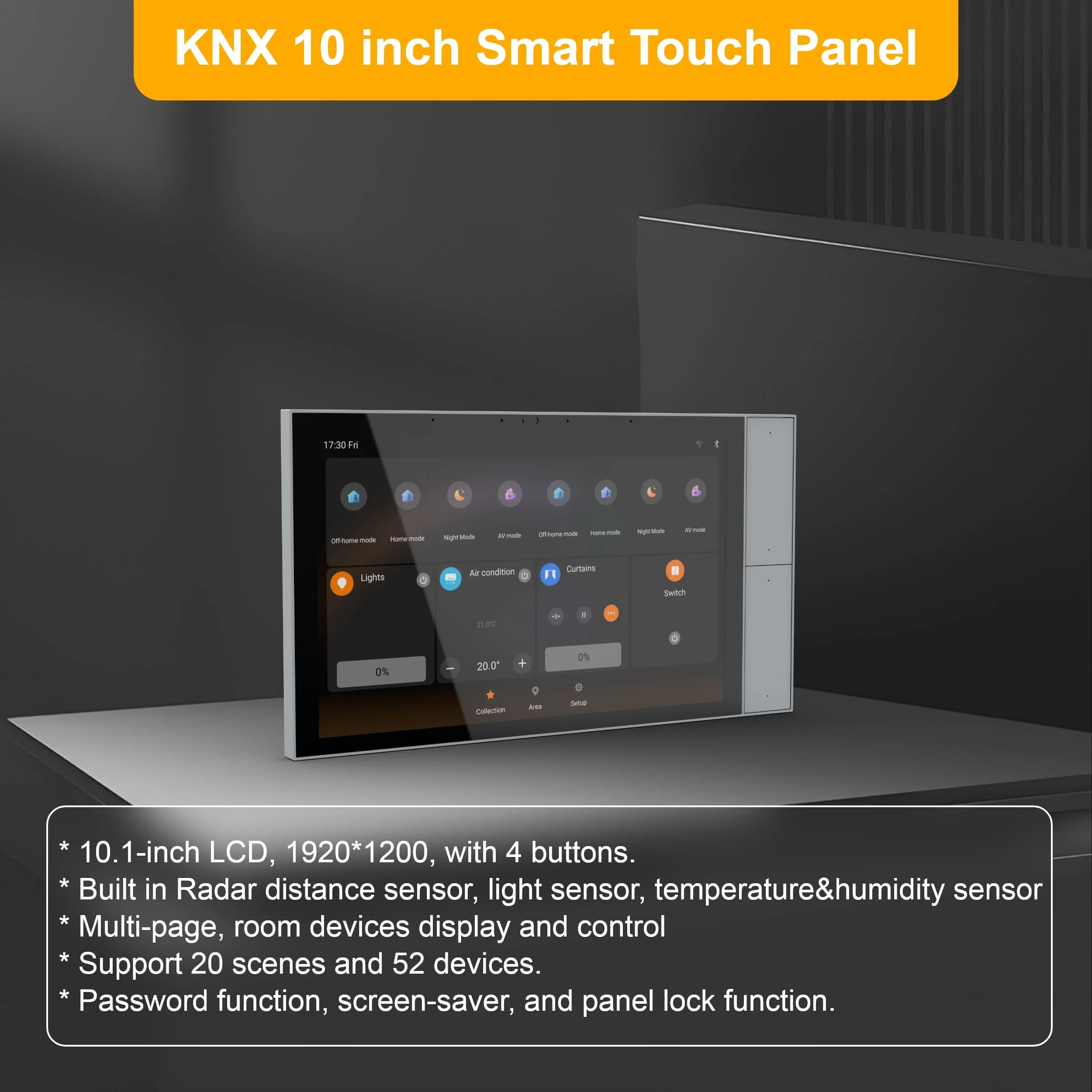 Panneau tactile intelligent 20 - Smart Home Knx avis et prix