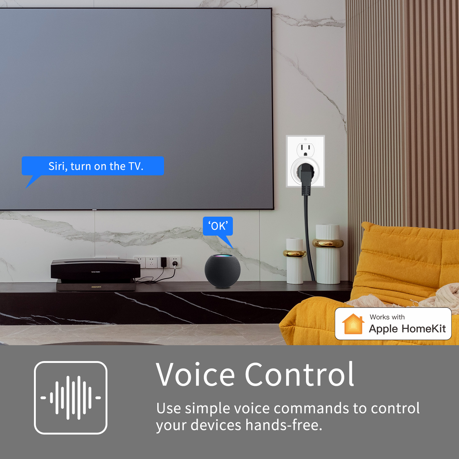 Prise intelligente ronde HomeK - Smart Home Group avis et prix