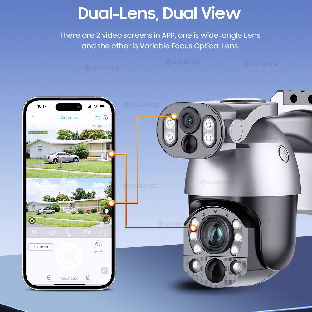 Caméra solaire 4K 50X ZOOM 10M - Smart Home Outdoor Camera avis et prix