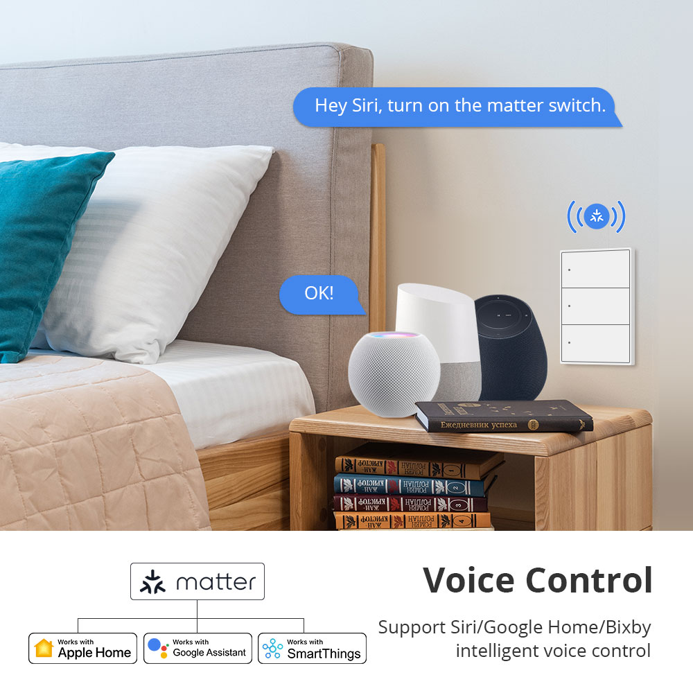 Zemismart Matter WiFi 1 2 3 4  - Smart Home Group avis et prix