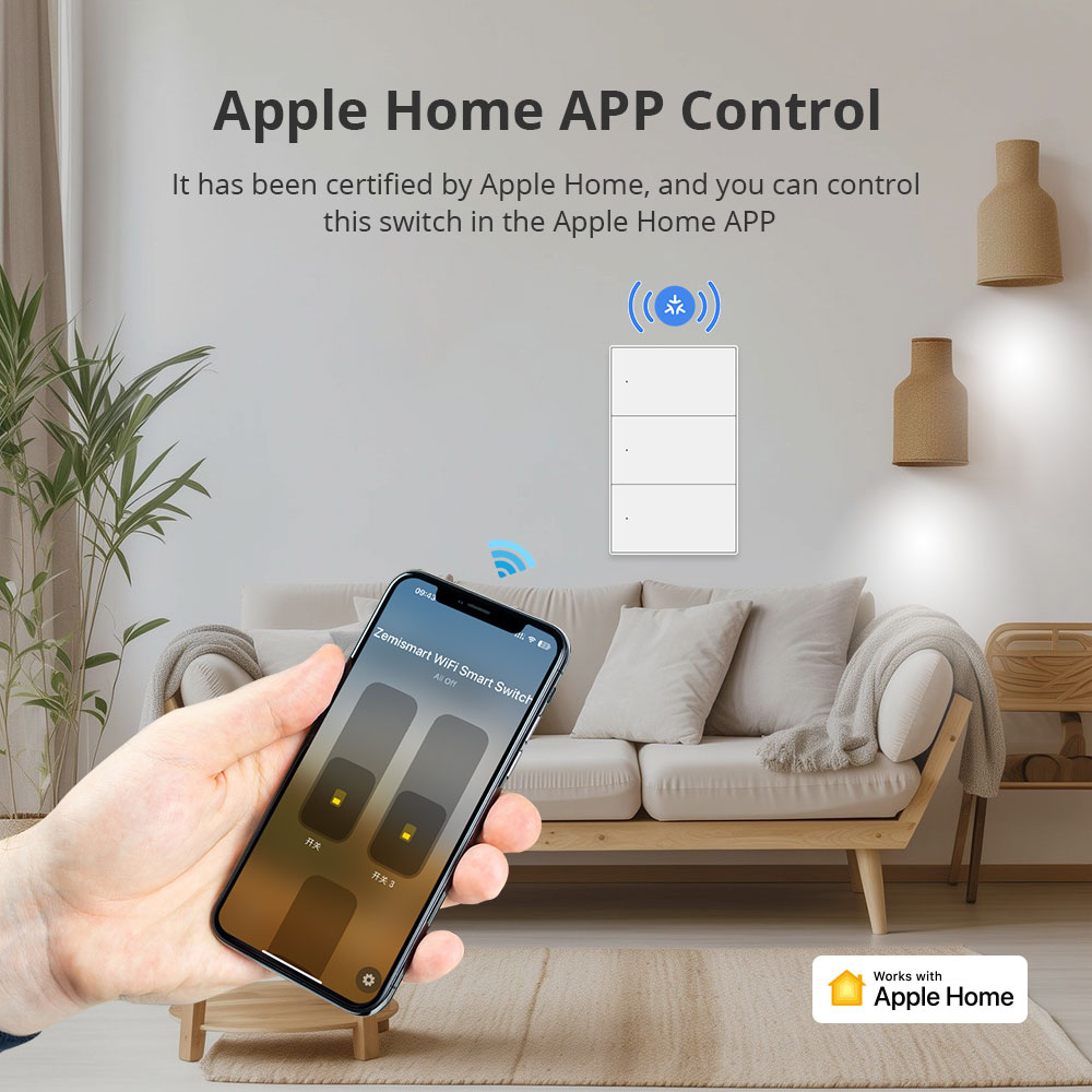 Zemismart Matter WiFi 1 2 3 4  - Smart Home Group avis et prix