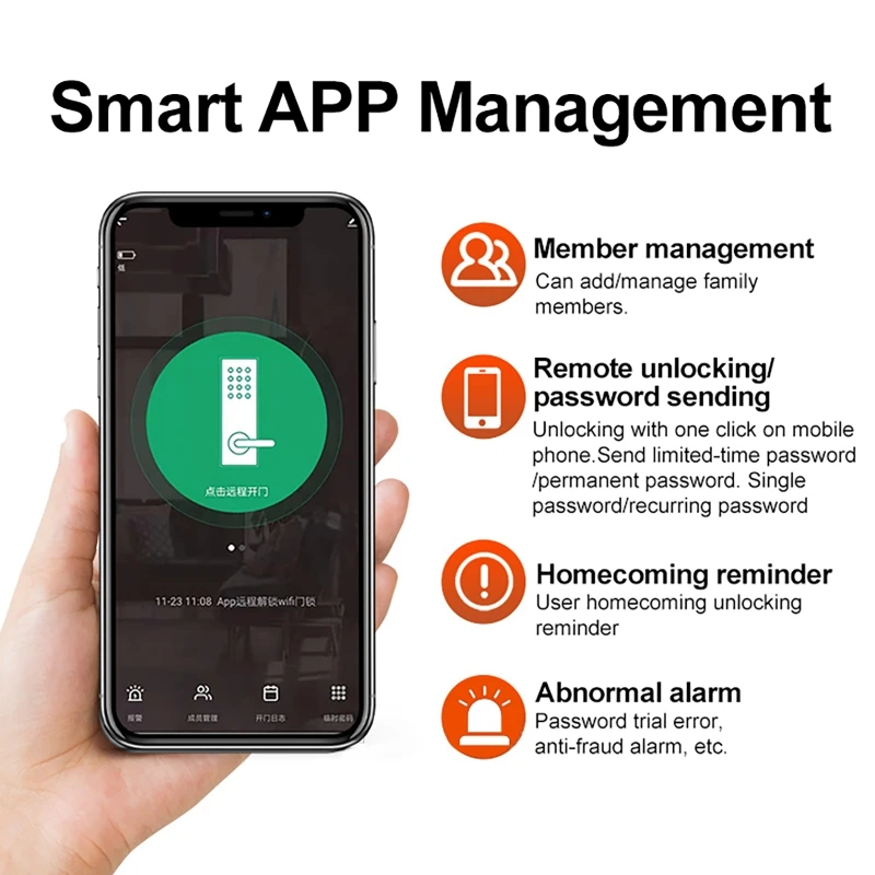 Serrure connectée WiFi Tuya Sm - Smart Home Door Lock avis et prix