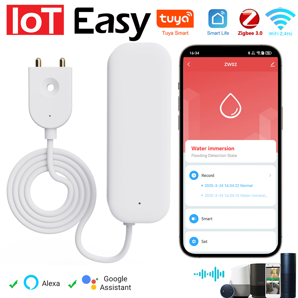Tuya WiFi ZigBee capteur d'eau - Smart Ir Remote Controller avis et prix