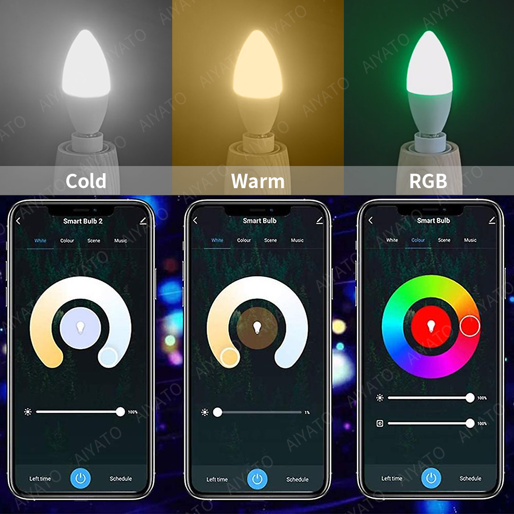 Tuya E14 lampes à bougie APP c - Smart Home Group avis et prix