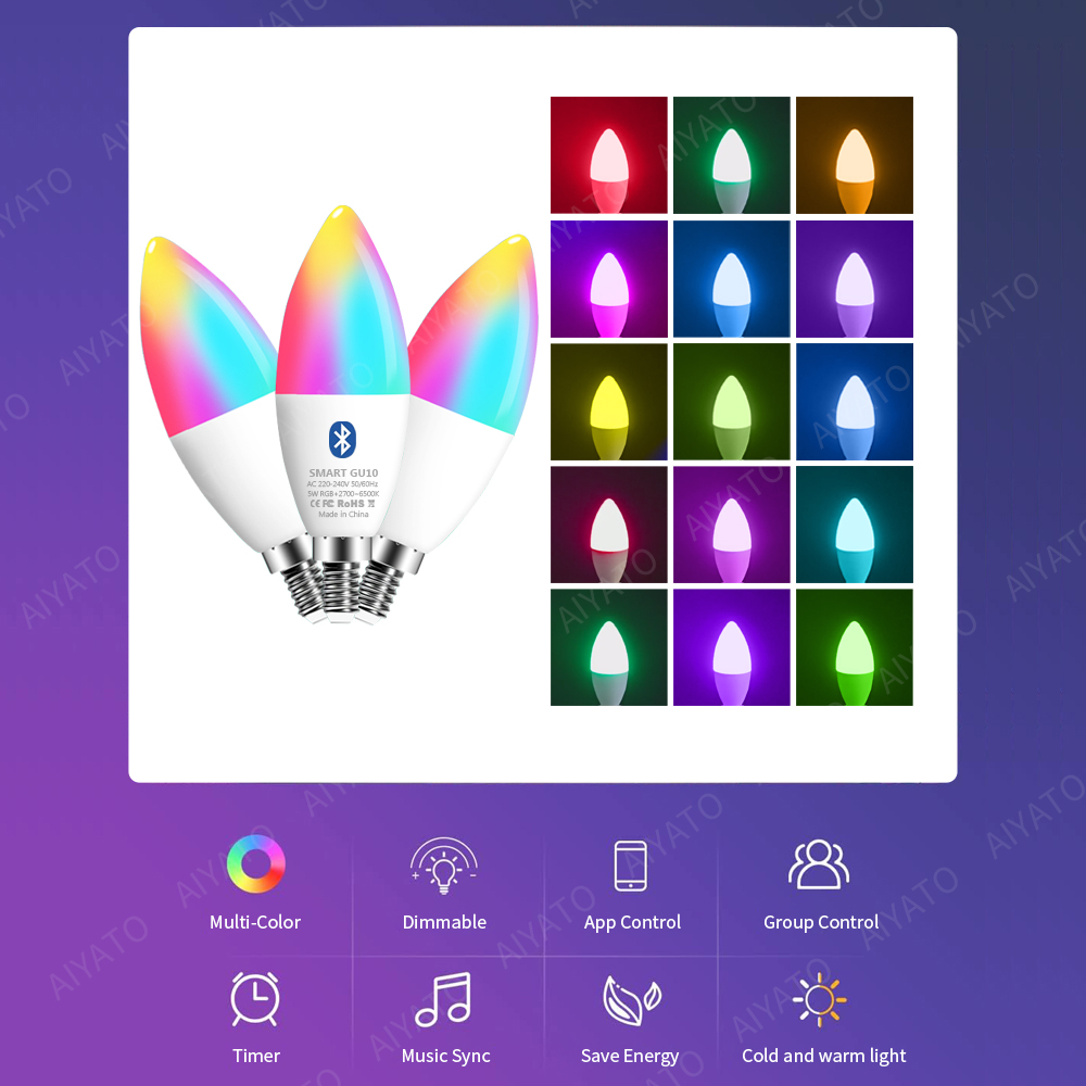 Tuya E14 lampes à bougie APP c - Smart Home Group avis et prix