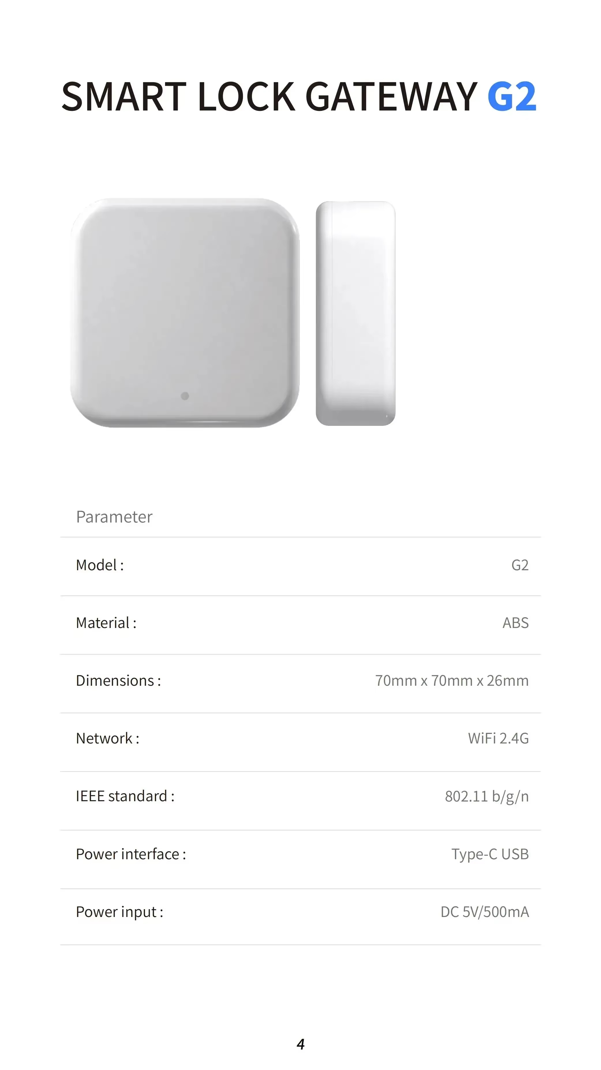 Passerelle TTLOCK G2 G3 Blueto - Smart Home Wifi Hub avis et prix